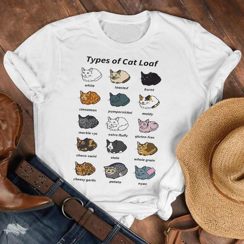 Types Of Cat Loaf T-Shirt