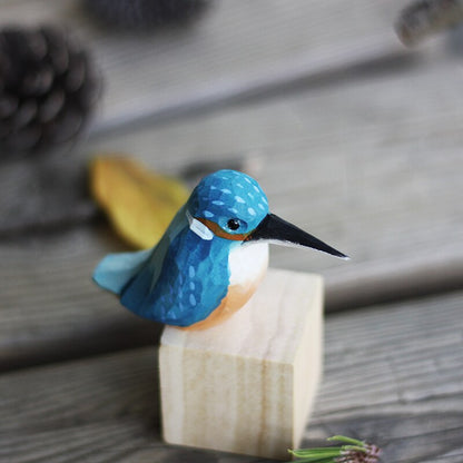 Wooden Bird Figurines