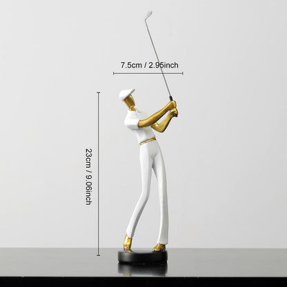 Golfer Decorative Figurine