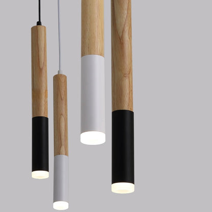 Wood LED Hanging Lights lamp