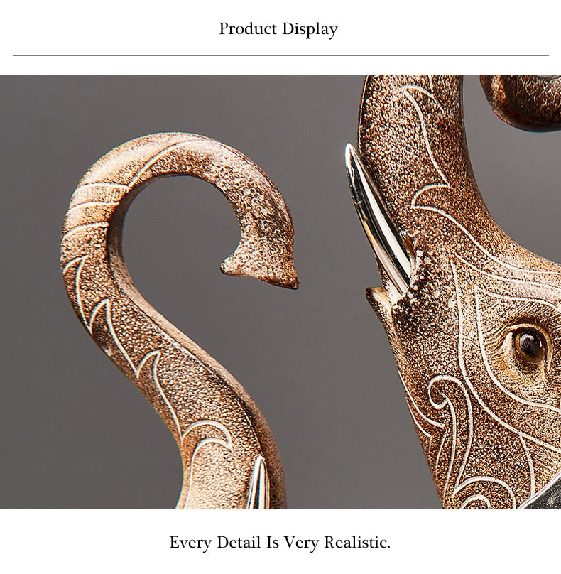 Modern Oriental Elephant Home Decor  Sculpture