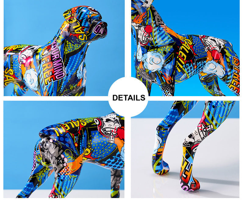 Graffiti Dog Statuette