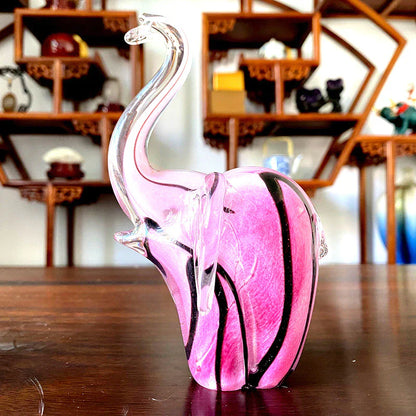 Miravique Nordic Glass Elephant Sculpture