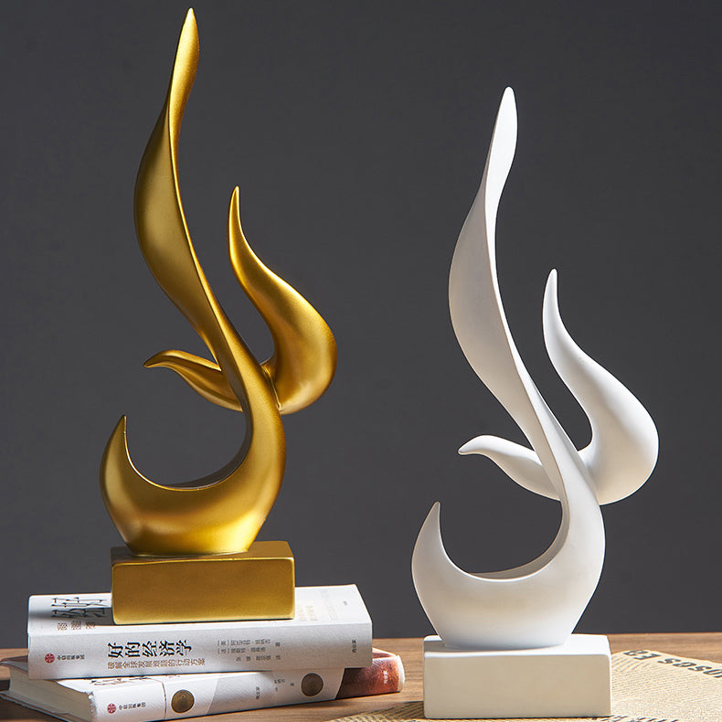 Abstract Torch Statue