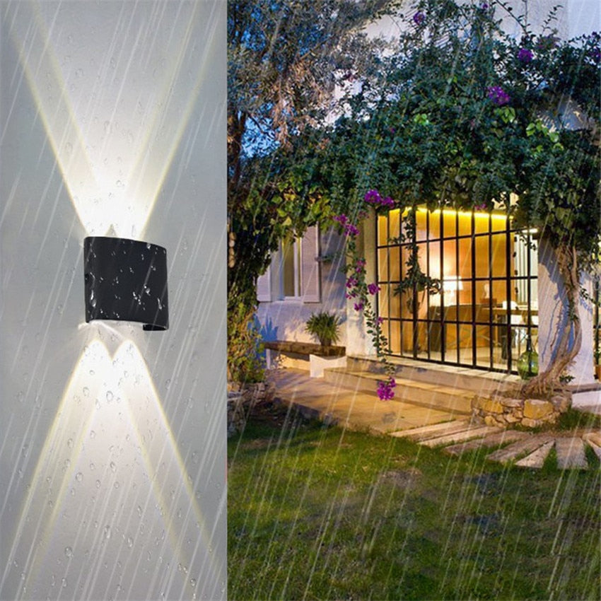 Modern waterproof LED wall lamp for indoors and outdoors