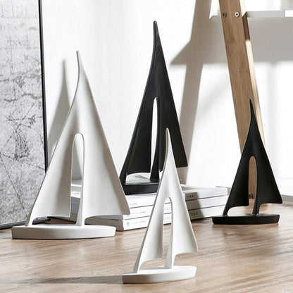 Miravique Nordic Abstract Sailboat Sculpture