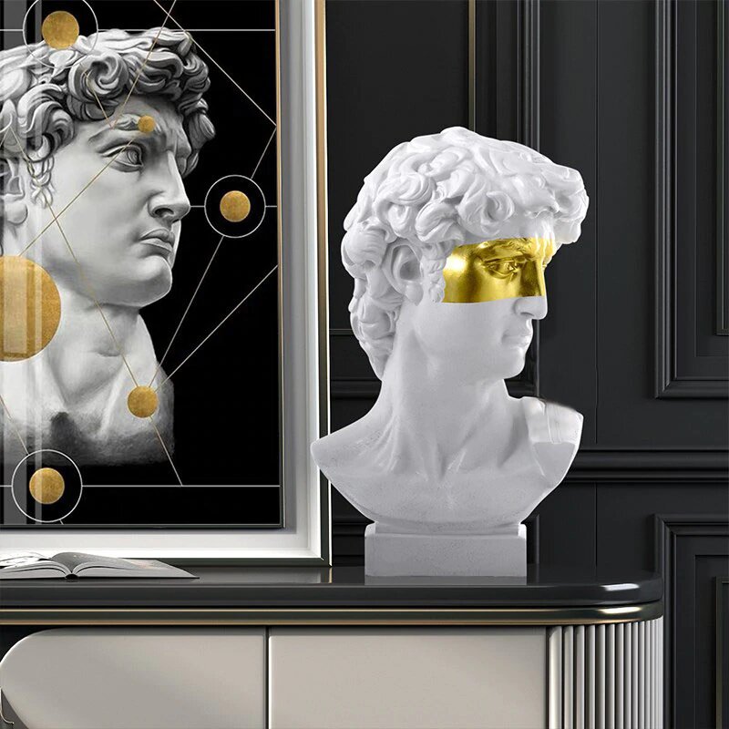 Renaissance Gold Accent Statue