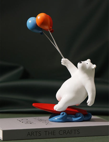 Balloon Polar Bear Surfer