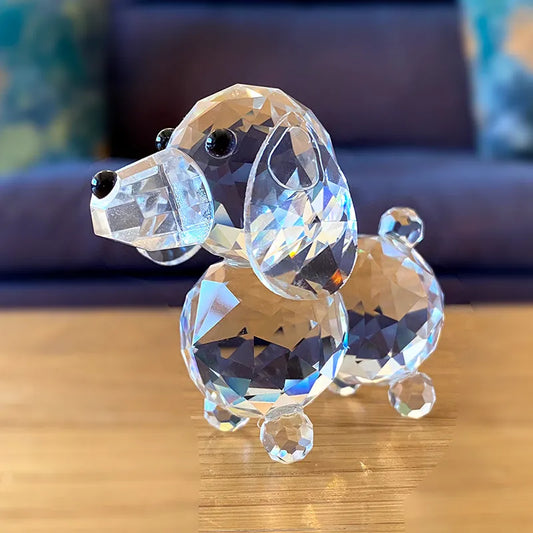 Miravique Crystal Dog Figurine