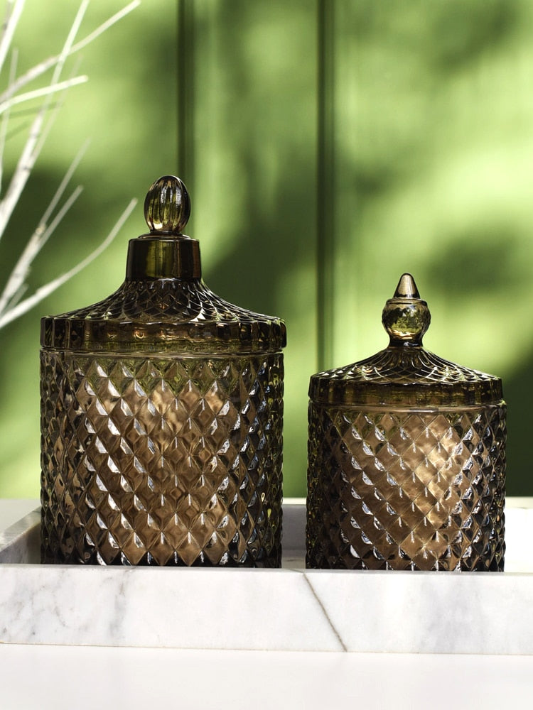 Empress Vintage Glass Storage Jars