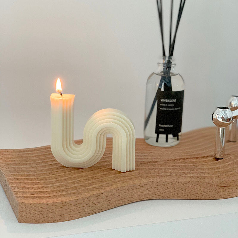 Optical Texture Decorative Candles