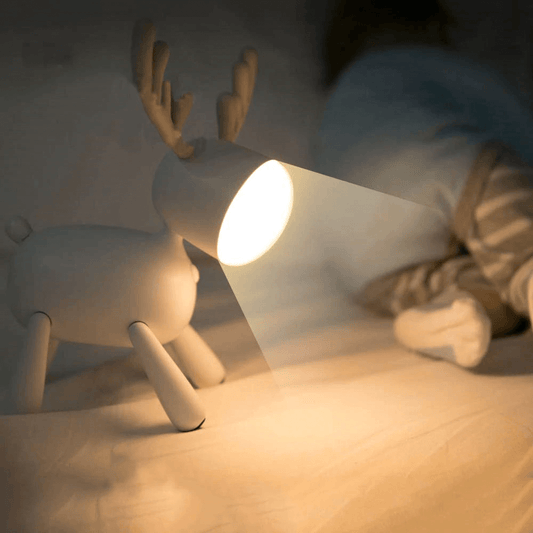 USB Rechargeable Cute Deer LED Night Lamp