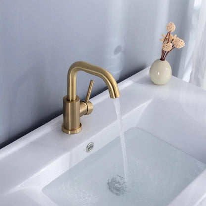 Miravique Brass Single Handle Bathroom Faucet