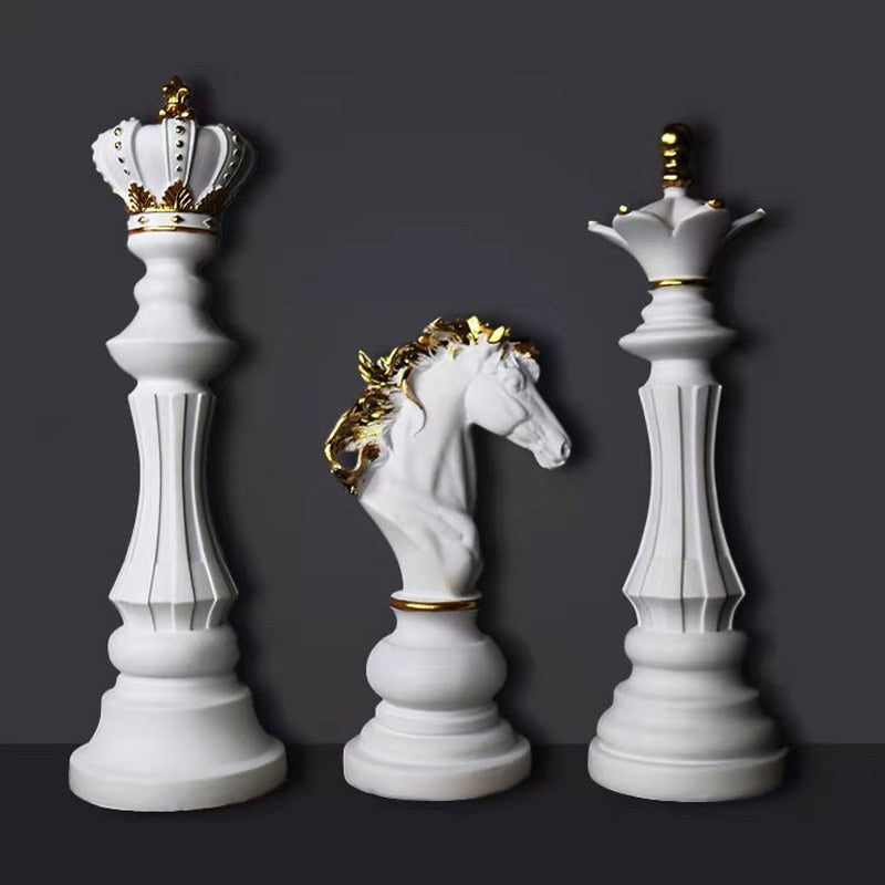 Retro Chess Statue