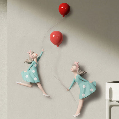 Balloon Girl Wall Decor