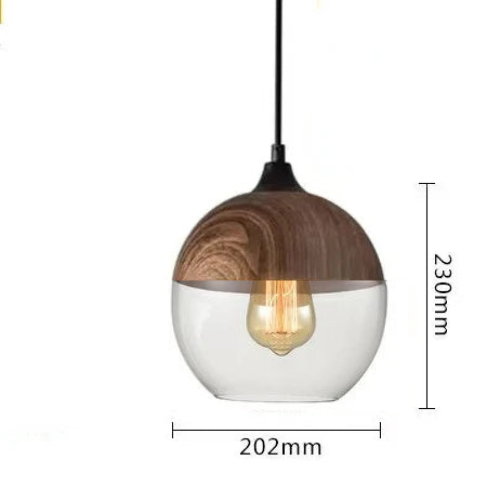 Jevaglo™ | Luxurious Pendant Light made of Glass and Wood