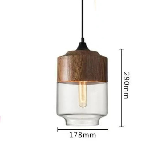 Jevaglo™ | Luxurious Pendant Light made of Glass and Wood