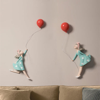 Balloon Girl Wall Decor