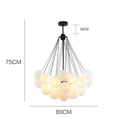 Pendant Light with Frosted Glass Balls