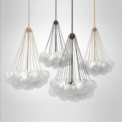 Pendant Light with Frosted Glass Balls