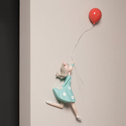 Balloon Girl Wall Decor