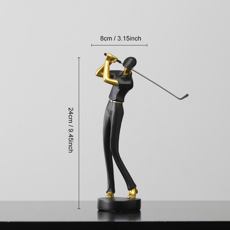 Golfer Decorative Figurine