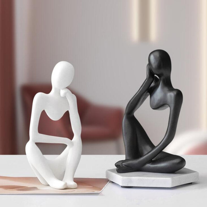 Trio Thinker Figurine