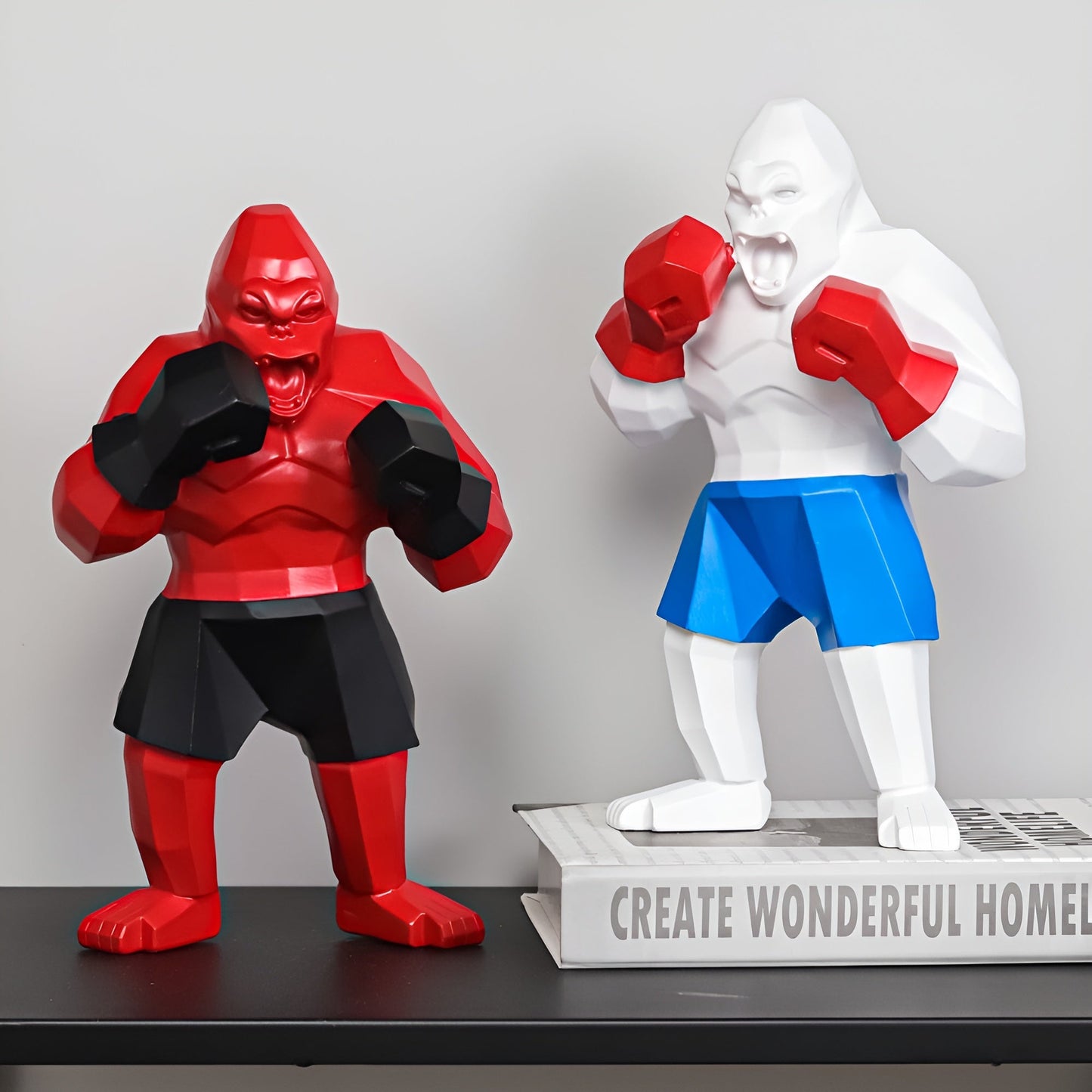 ApePunch Statue - Boxing Ghost Gorilla Resin Decoration