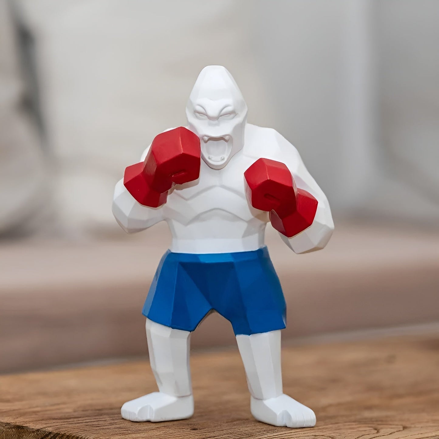 ApePunch Statue - Boxing Ghost Gorilla Resin Decoration