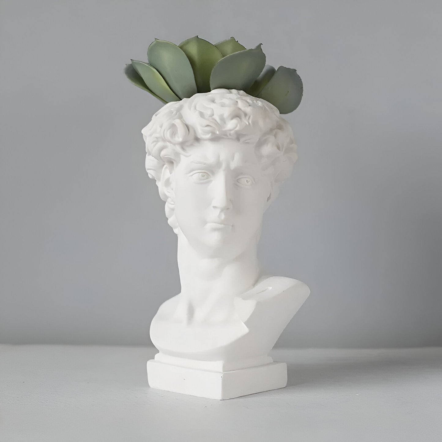 Mythical Flower Pot - Greek Head Planter - Face Plant Pot - Greek Head Statue