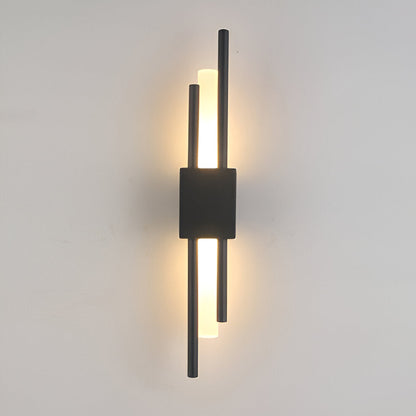 NobleGlow Gold Black Wall Light - Luxury Linear Design, Adjustable Warm/Neutral/Cool Lighting