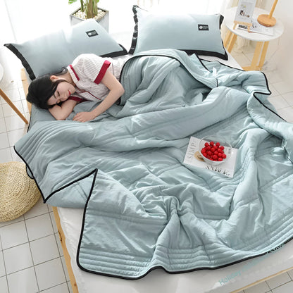 RefreshLux Cooling Blanket - Breathable Summer Blanket - Cooling Blanket for Summer