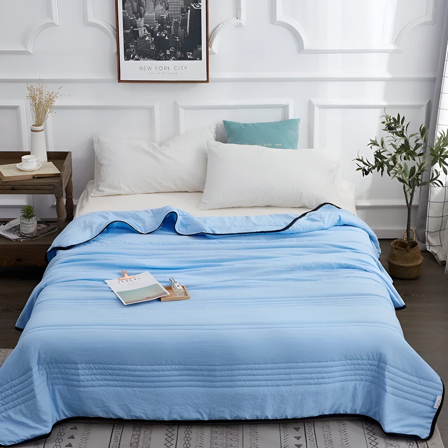 RefreshLux Cooling Blanket - Breathable Summer Blanket - Cooling Blanket for Summer