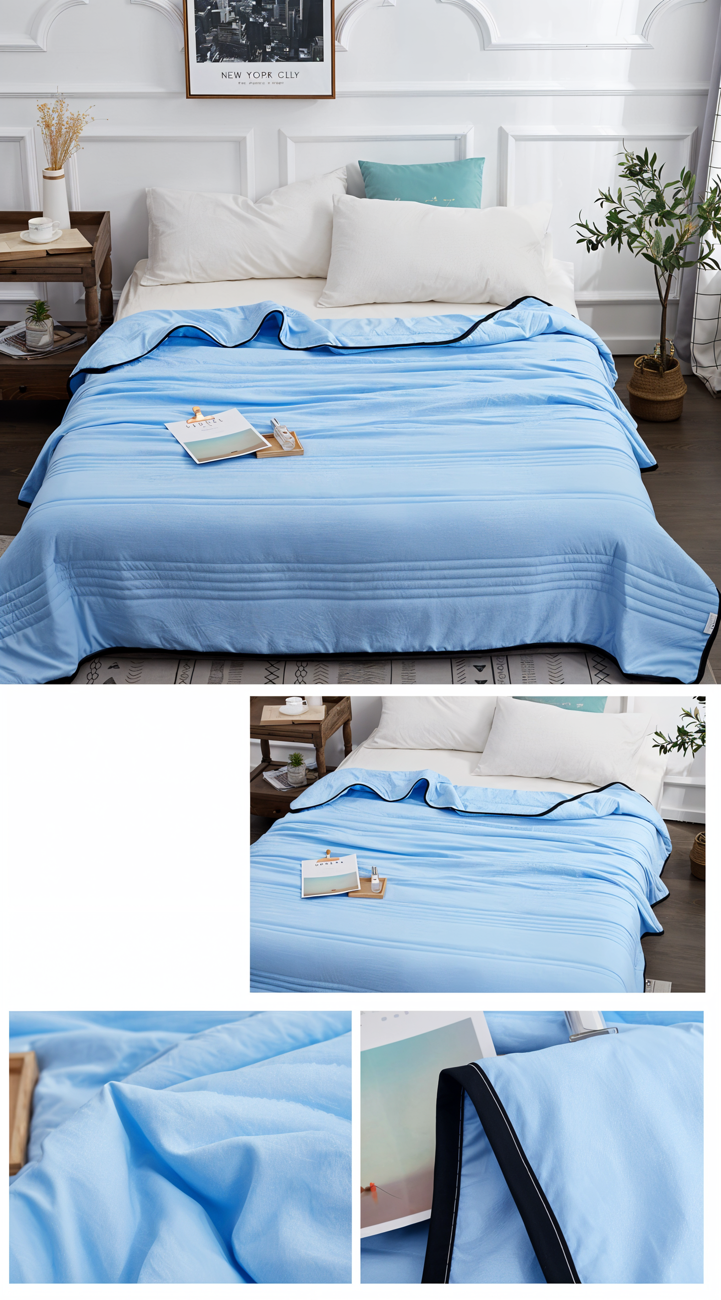 RefreshLux Cooling Blanket - Breathable Summer Blanket - Cooling Blanket for Summer