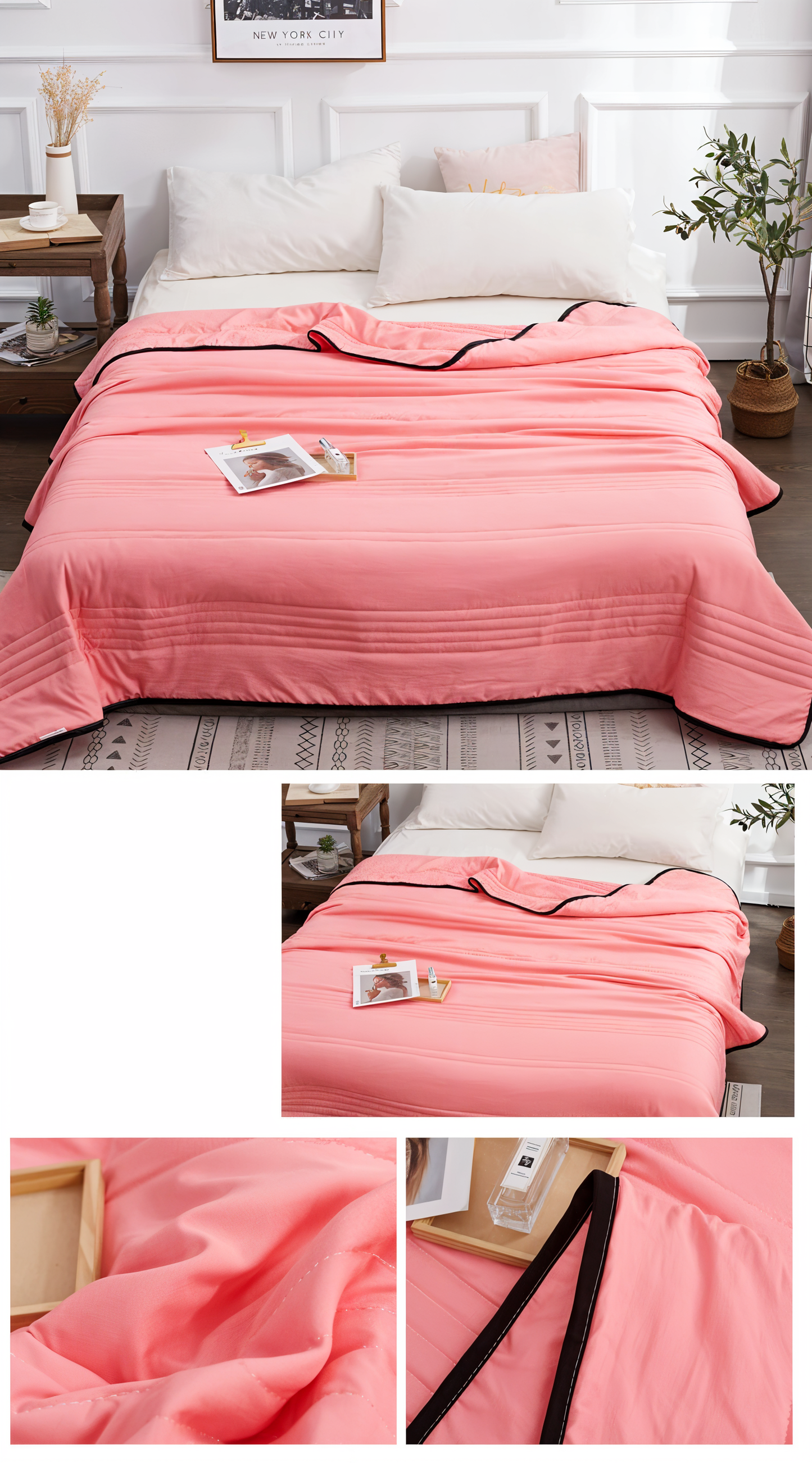 RefreshLux Cooling Blanket - Breathable Summer Blanket - Cooling Blanket for Summer