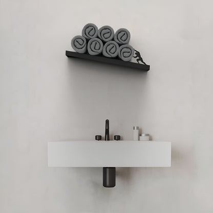 RollShelf - Decorative toilet paper holder for wall mounting