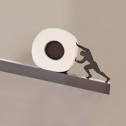 RollShelf - Decorative toilet paper holder for wall mounting