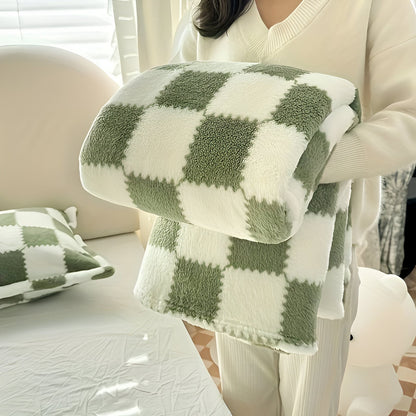 SnugFuz Plaid Fleece Blanket - Soft, Colorful, and Cozy Checkered Throw for All Seasons