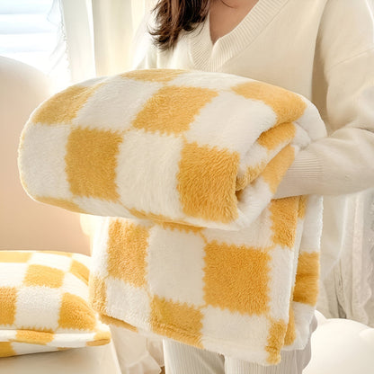 SnugFuz Plaid Fleece Blanket - Soft, Colorful, and Cozy Checkered Throw for All Seasons