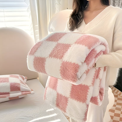 SnugFuz Plaid Fleece Blanket - Soft, Colorful, and Cozy Checkered Throw for All Seasons