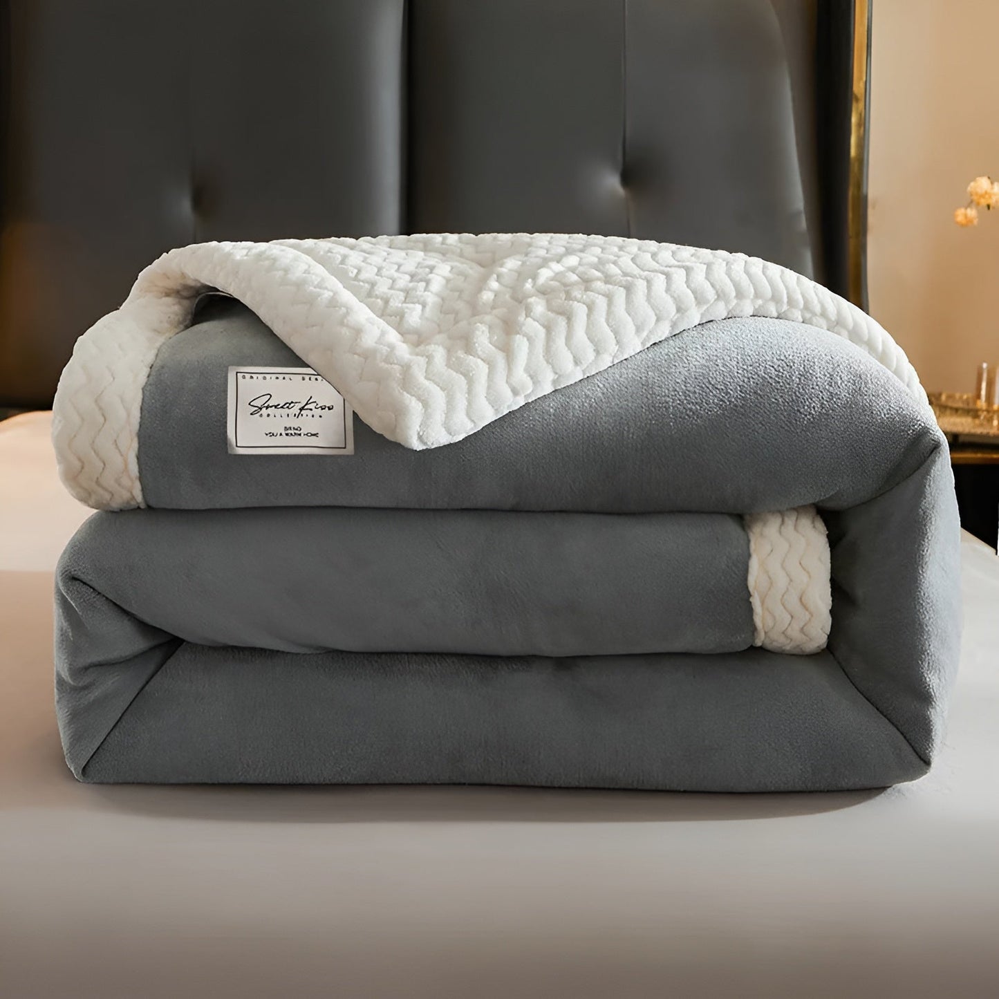 ThickPlush Comforter - High-Quality Soft Three-Layer Quilted Fleece Comforter