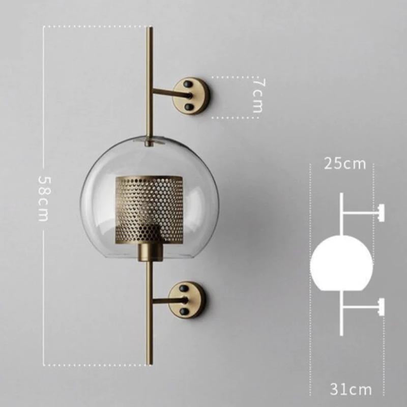 Honeycomb Radiance Orb Sconce | Wall light lamp