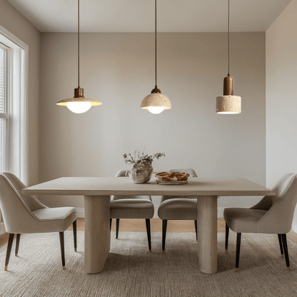 Travertine Wabi Pendants