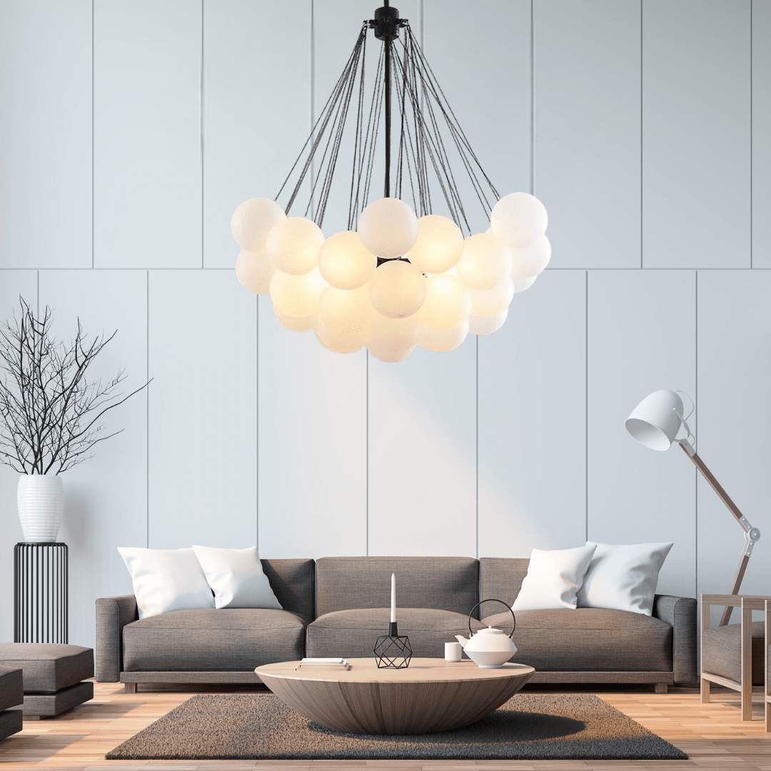 Vrimlo Frosted Ball Chandelier