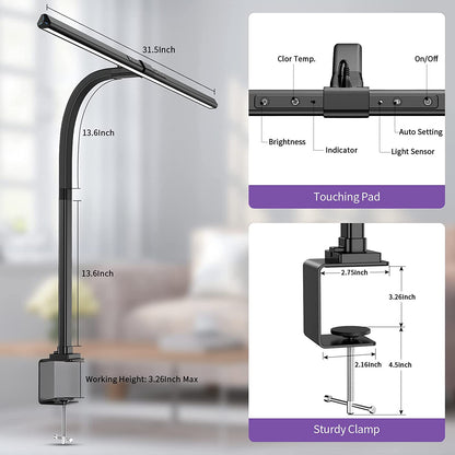 Architect Clamp Desk Lamp – Modern LED Lighting for Home Office Efficiency