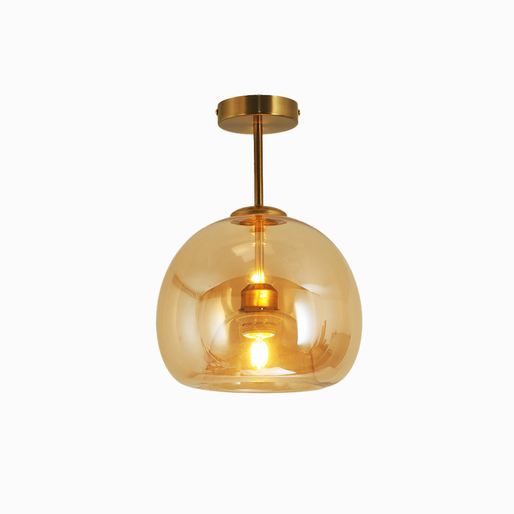 Goldenova - Chic Round Ceiling Lamp in Black and Gold