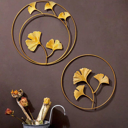 Golden Leaf Wall Decor