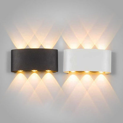 Modern waterproof LED wall lamp for indoors and outdoors