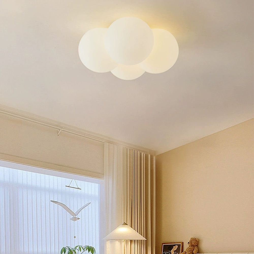 White Cloud Bubbles Ceiling Light - Modern LED Fixture for Living Room, Bedroom, Hallway