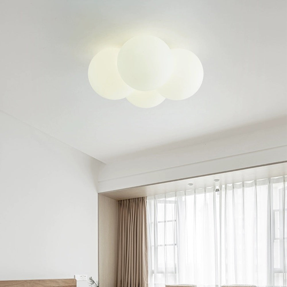 White Cloud Bubbles Ceiling Light - Modern LED Fixture for Living Room, Bedroom, Hallway